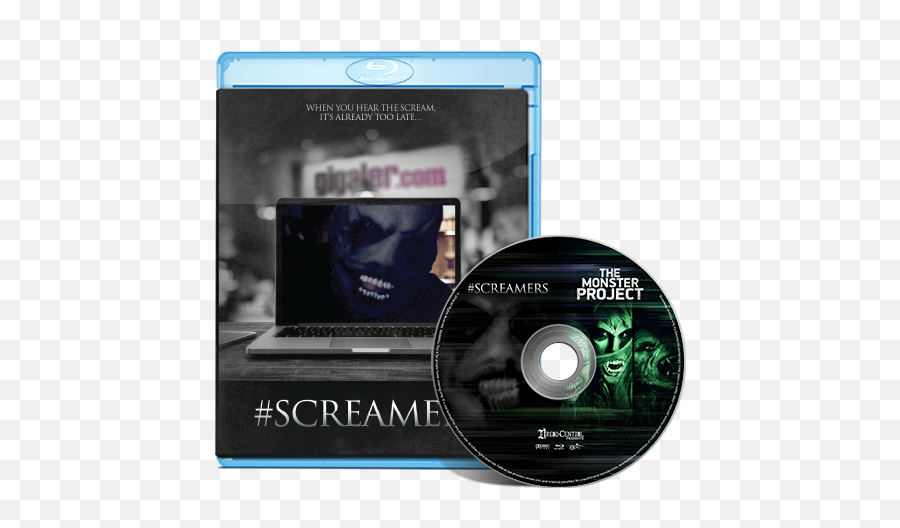 Screamersthe Monster Project Double Feature Blu - Ray Epic Screamers Png,Blu Ray Logo