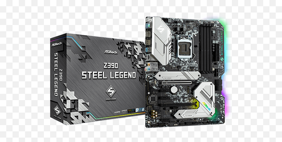 Asrock Z390 Steel Legend - Asrock Z390 Steel Legend Png,Cpu Png