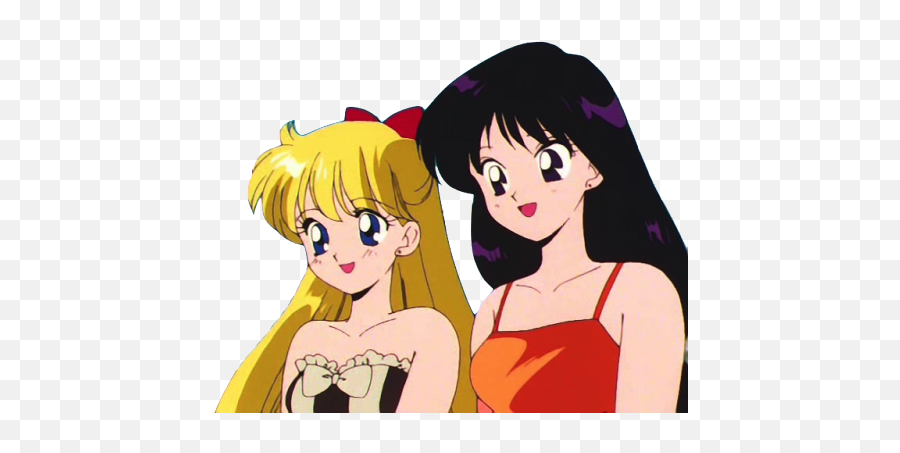 Sailor Moon Aesthetic - Sailor Mars And Sailor Venus Kiss Png,Sailor Moon Aesthetic Icon