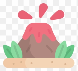 Volcano - Kawaii Png