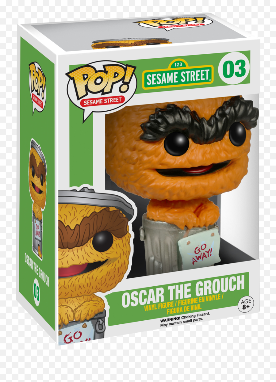 Funko Pop Sesame Street 03 Oscar The Grouch Orange - Orange Oscar The Grouch Png,Oscar The Grouch Png