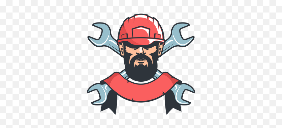 Best Premium Handyman With Background Of Wrench Illustration Png Lumberjack Icon