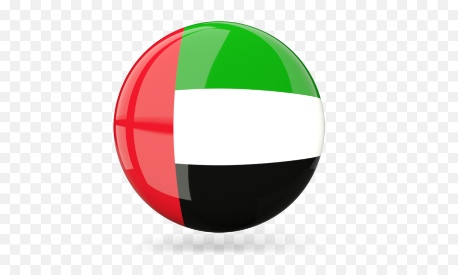 Glossy Round Icon Illustration Of Flag United Arab Emirates Png Arabic