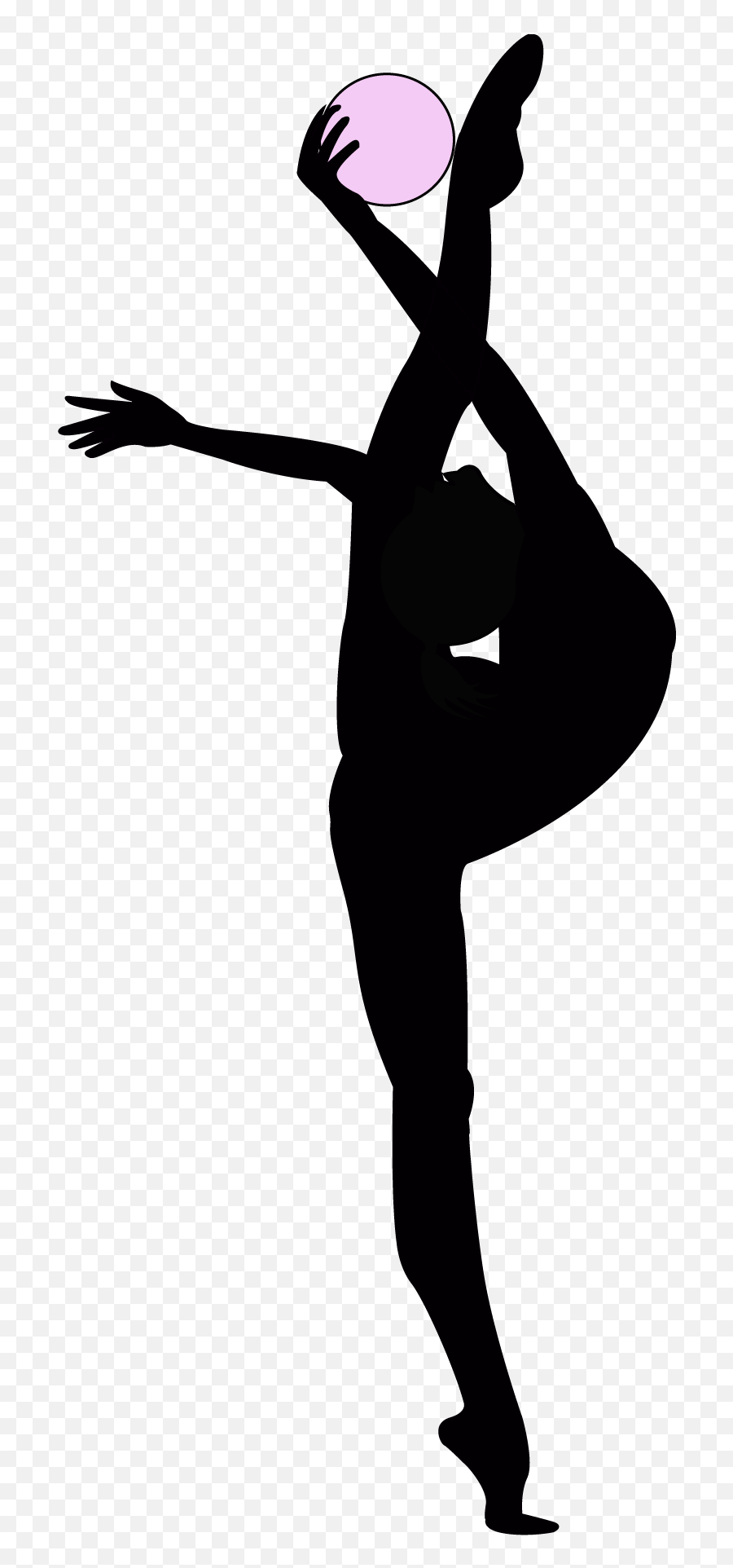 Silhouette Png Clipart - Rhythmic Gymnastics Gymnastic Png,Gymnastics Png