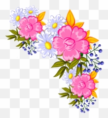 Cut Flowers - Wild Flower Png Download 575636 Free Border Design For Ipcrf,Blood Cut Png