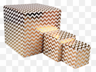 Lovly Box Chevron 20x20x20cm Png