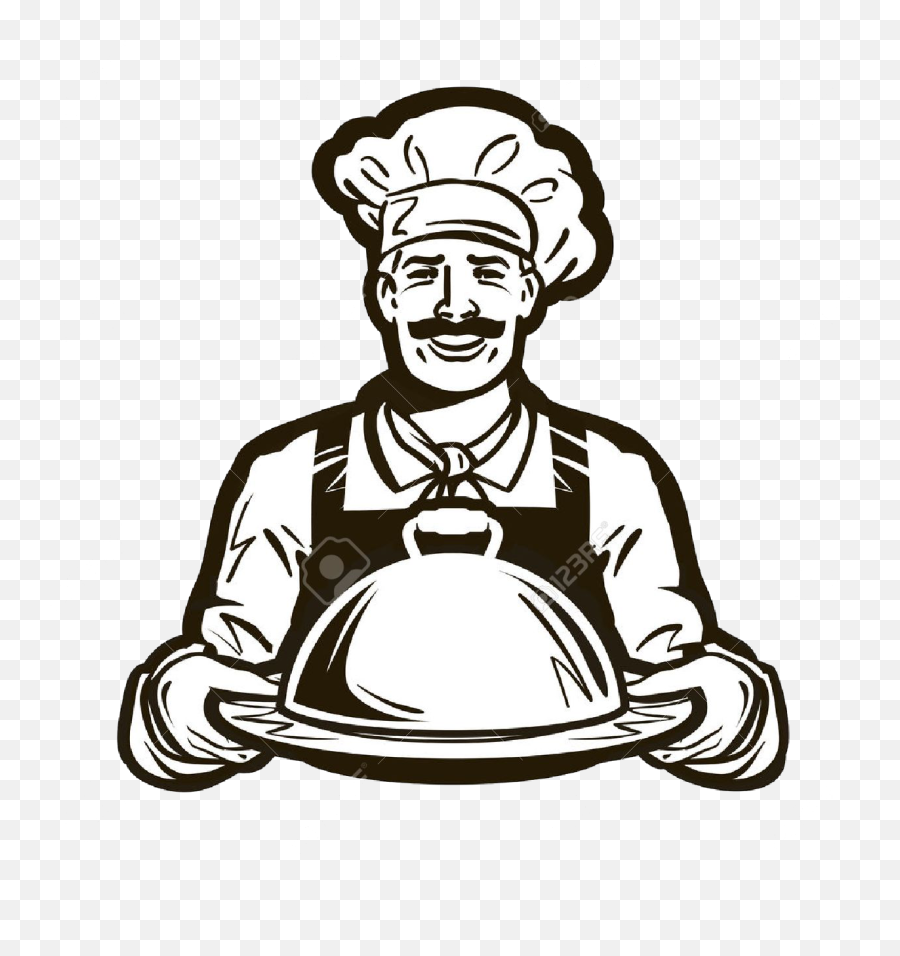 Cafe Catering Logo Clip Art - Vector Chef Hat Png Download Caterer Clipart,Chef Hat Png