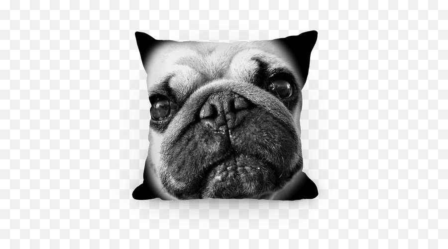 Pug Face Pillows - Pug Png,Pug Face Png