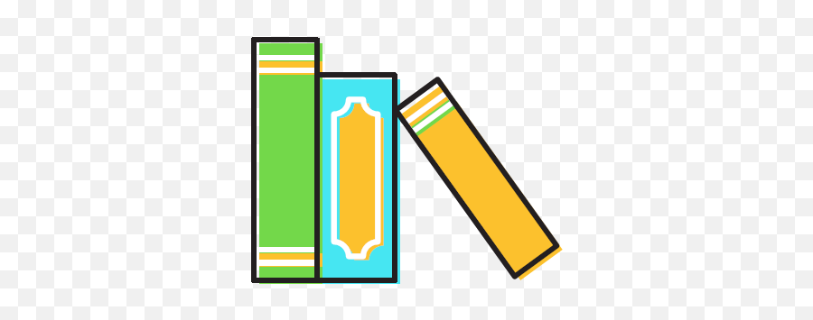 Shelf Books Icon - Colourful Education Png,Books Icon Png