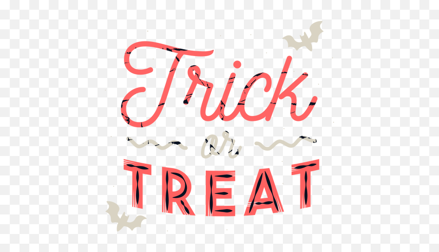 Trick Or Treat Badge Sticker - Calligraphy Png,Trick Or Treat Png