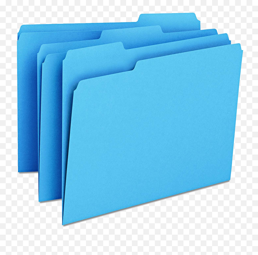 Blue Folder Png Transparent - Blue Folders,Folders Png