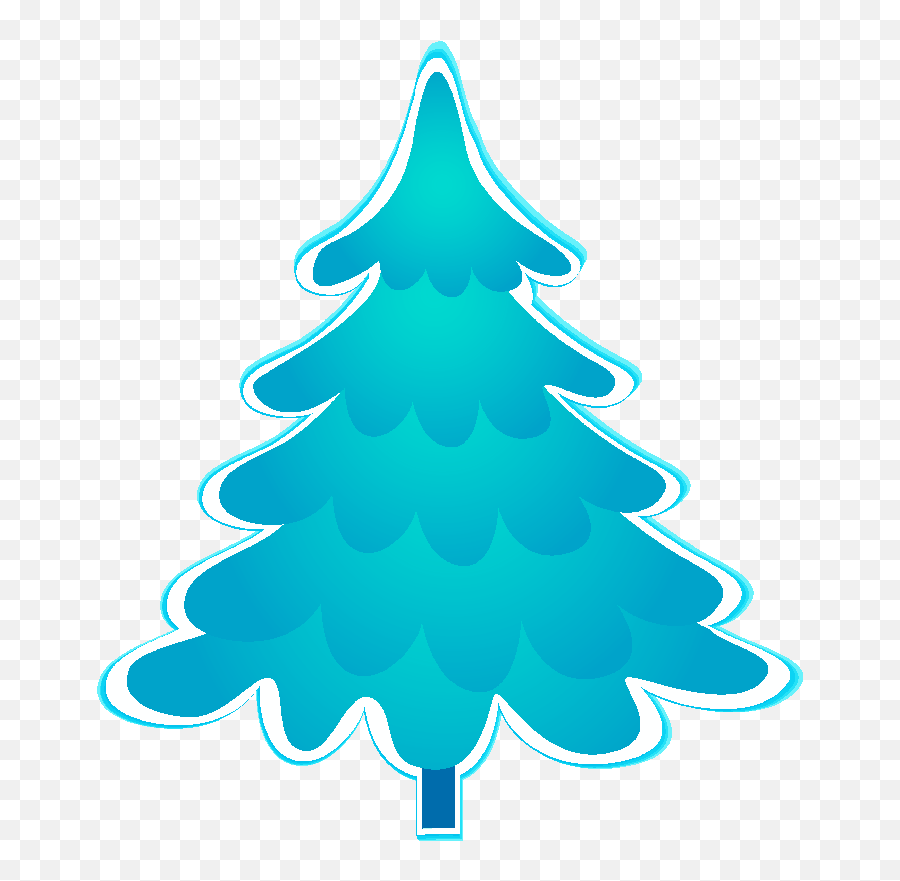 Blue Christmas Tree Clipart Images - Aqua Free Christmas Tree With Clear Transparent Background Png,Christmas Tree Clipart Png