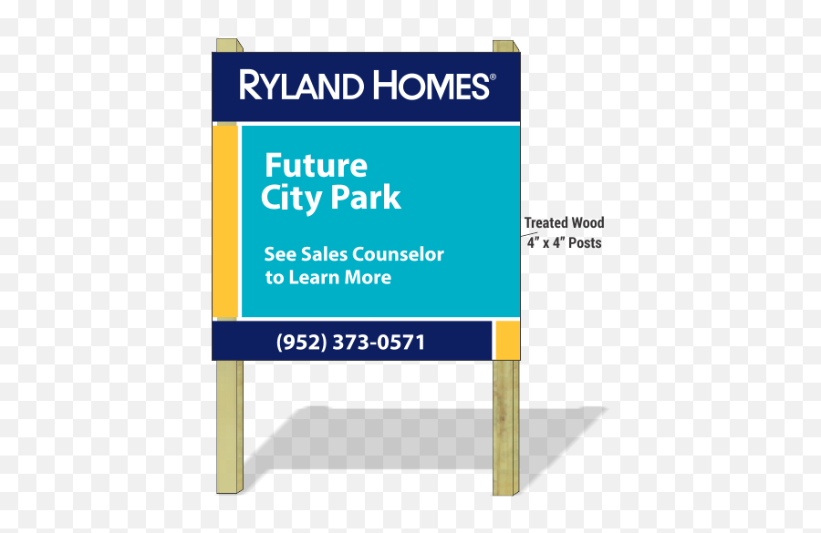 Large Signs U2014 Builders Solutions Of Mn - Ryland Homes Png,X Sign Png