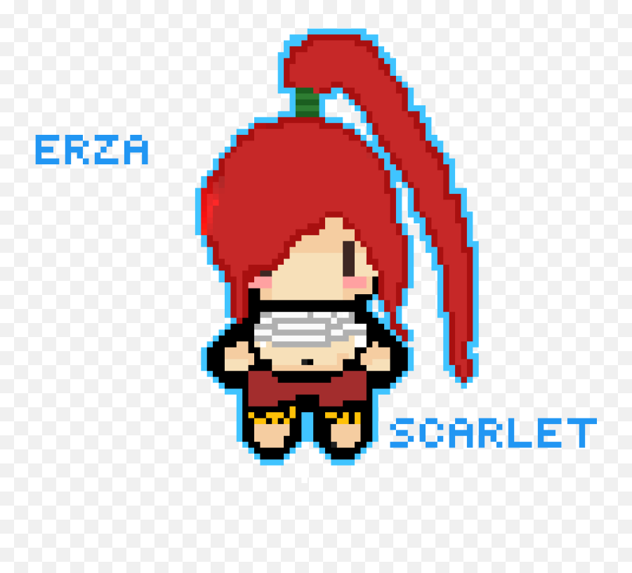 Pixilart - Erza Scarlet By Anonymous Cartoon Png,Erza Scarlet Png