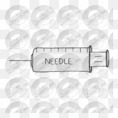 Syringe Picture For Classroom Therapy Use - Great Technical Drawing png