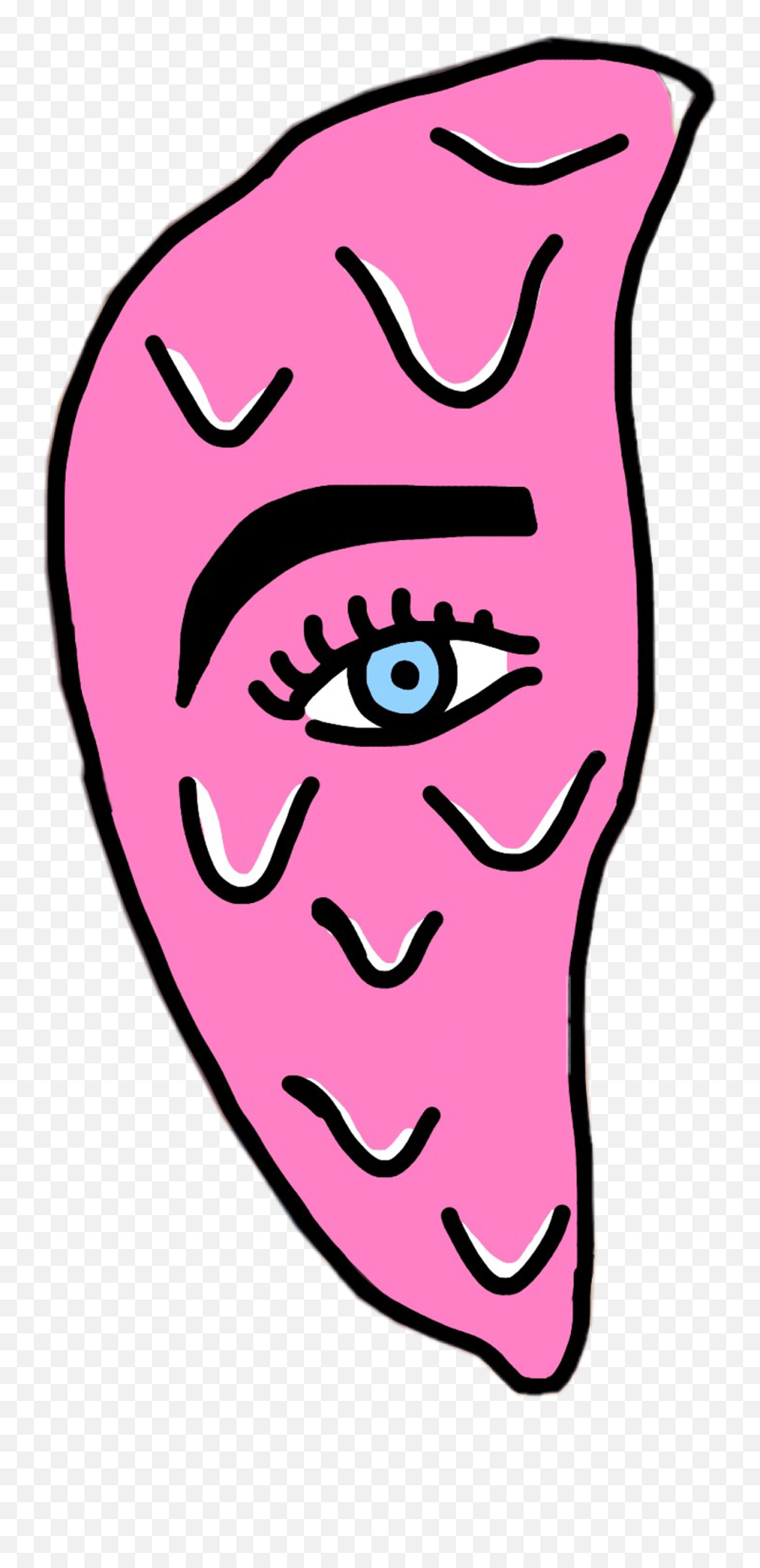 Droopy Drop Drip Drippy Paint Pink Eye Eyebrows - Eye Drip Png,Eyebrows Png