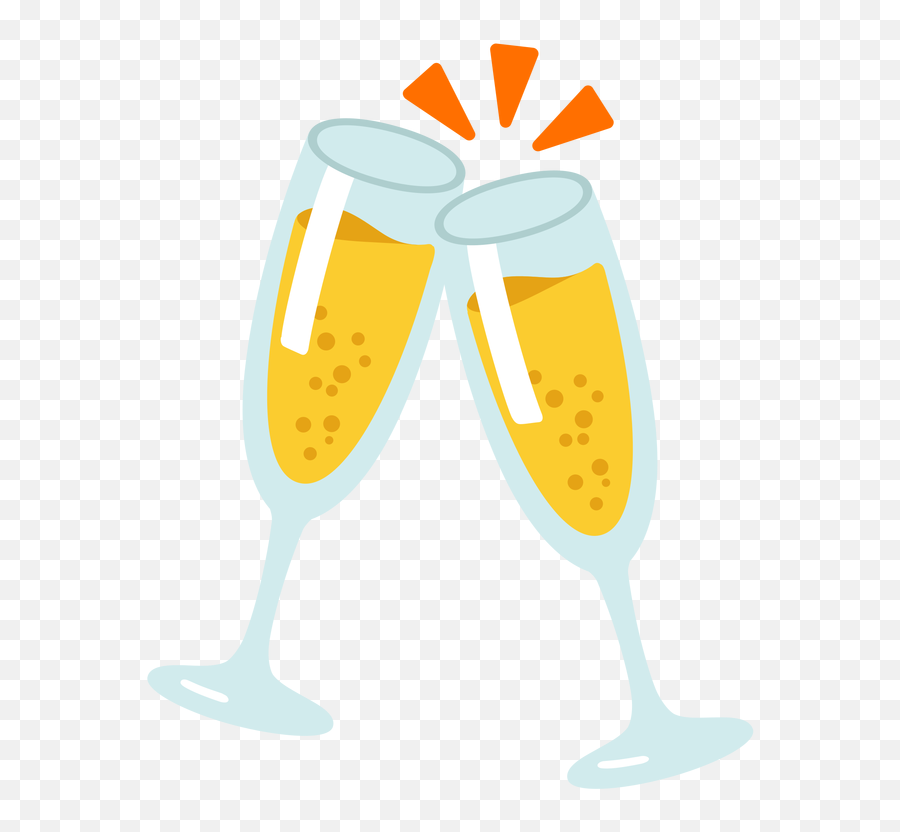 Champagne Glass Wine New Year Emoji - New Years Eve Emoji Png,Champagne Glass Transparent Background