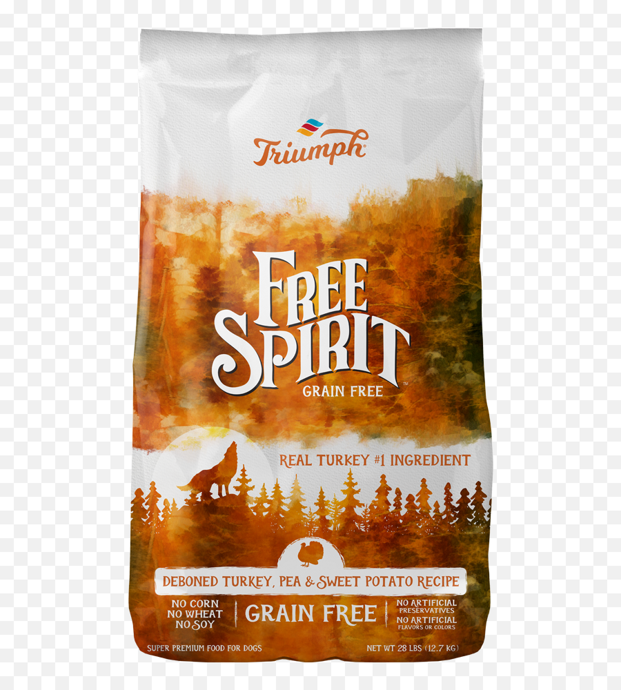 Free Spirit Grain Turkey Pea U0026 Sweet Potato Recipe Dog - Triumph Dog Food Png,Grain Png