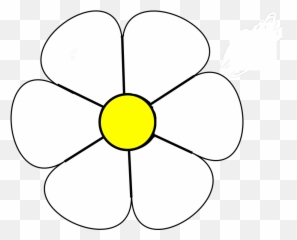 White Daisy 1 Svg Clip Arts Download - Download Clip Art Black And White Daisy Clipart Png,White Daisy Png