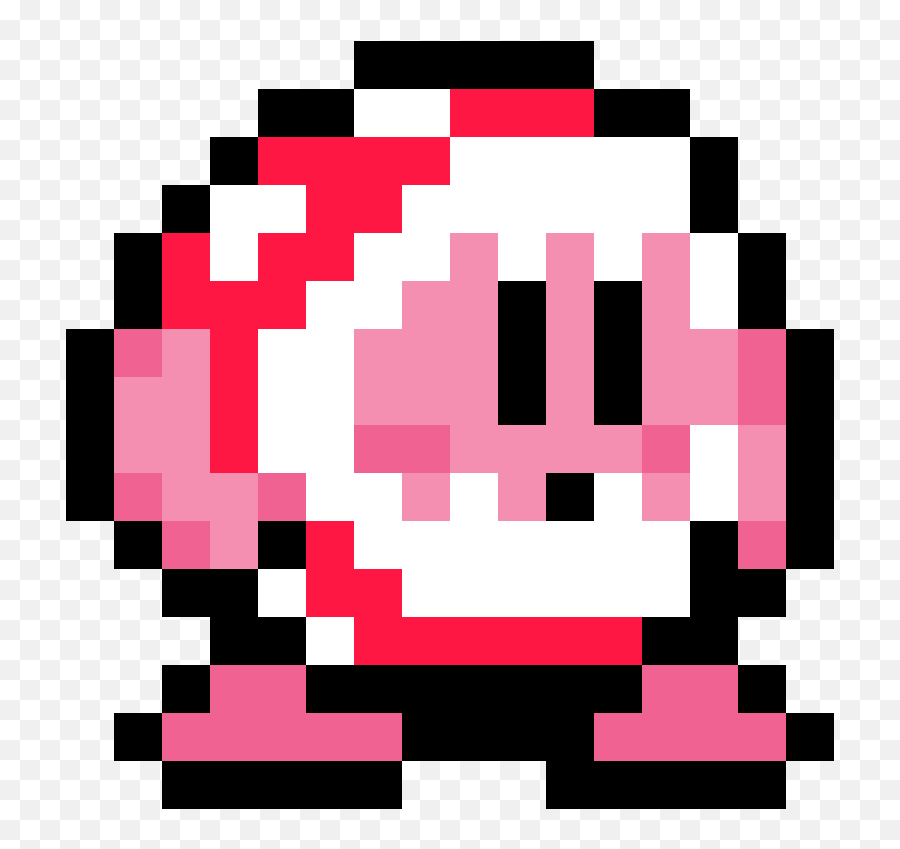 A Little Piranha Plant Kirby I Made Pixelart - Kirby Pixel Art Png,Piranha Plant Png