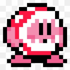 A Little Piranha Plant Kirby I Made Pixelart - Kirby Pixel Art Png,Piranha Plant Png