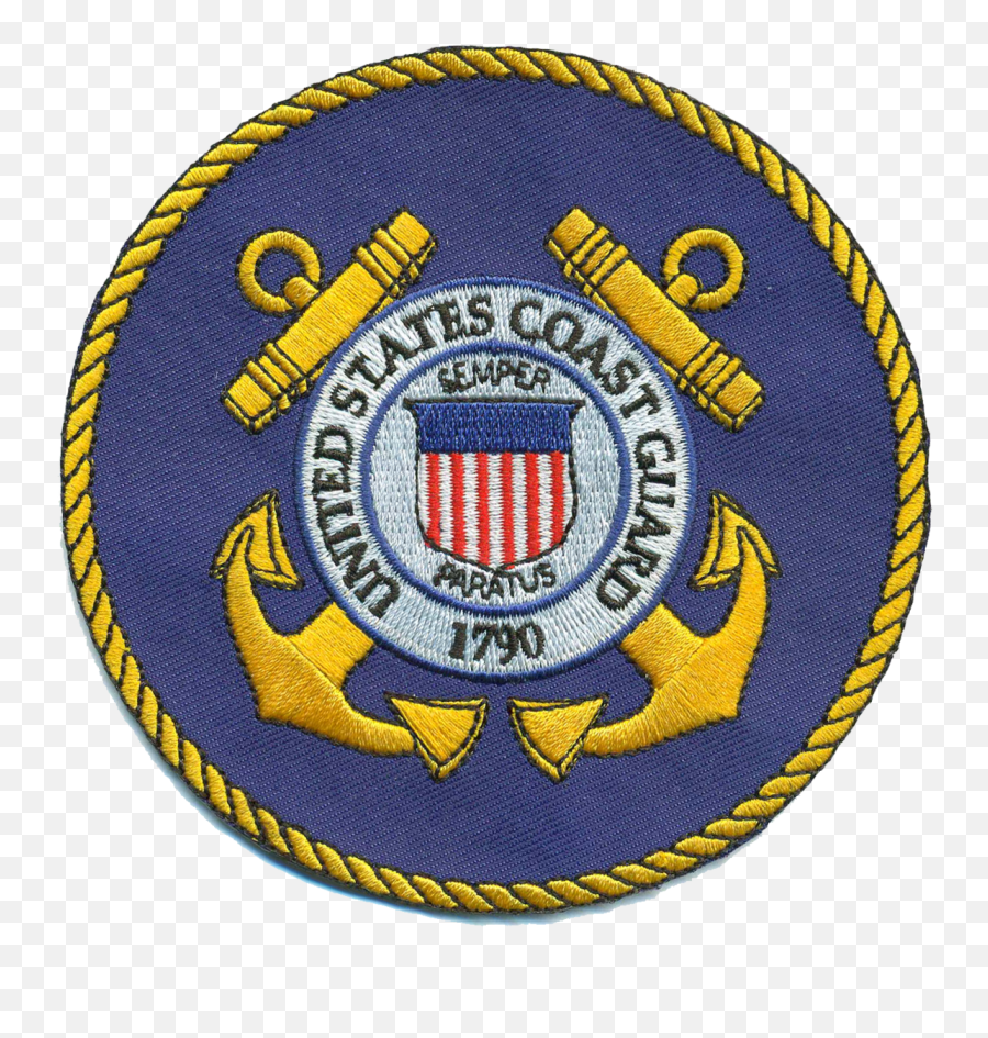 Us Coast Guard Blue Patch - Us Coast Guard Png,Coast Guard Logo Png