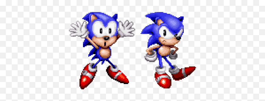 Higher Resolution Sprite Artwork Of - Classic Sonic Cd Sonic The Hedgehog Png,Sonic Sprite Png