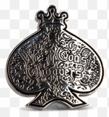 West Coast Choppers Ace Of Spade Buckle - Antique png