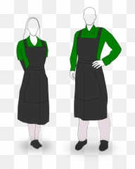 Apron Bar Café - Apron Drawing On Person Png,Waitress Png