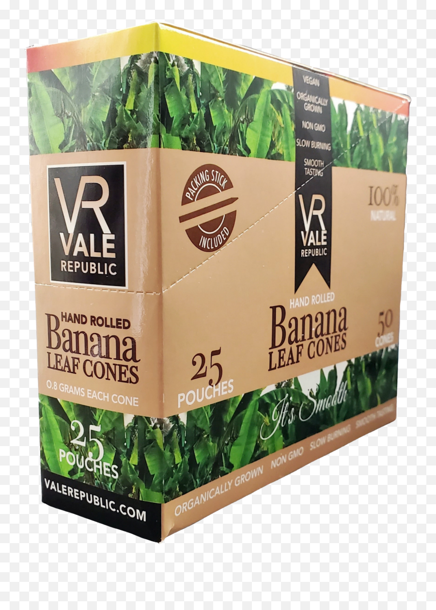 Banana Leaf Cone Full Box - Cardboard Packaging Png,Banana Leaves Png