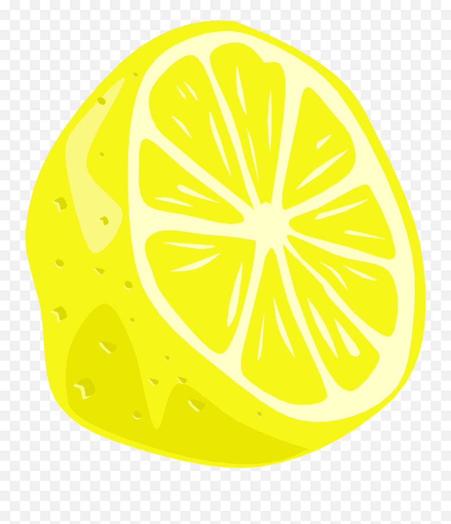 Cartoon Lemon Png 3 Image - Half Lemon Clip Art,Lemon Transparent Background