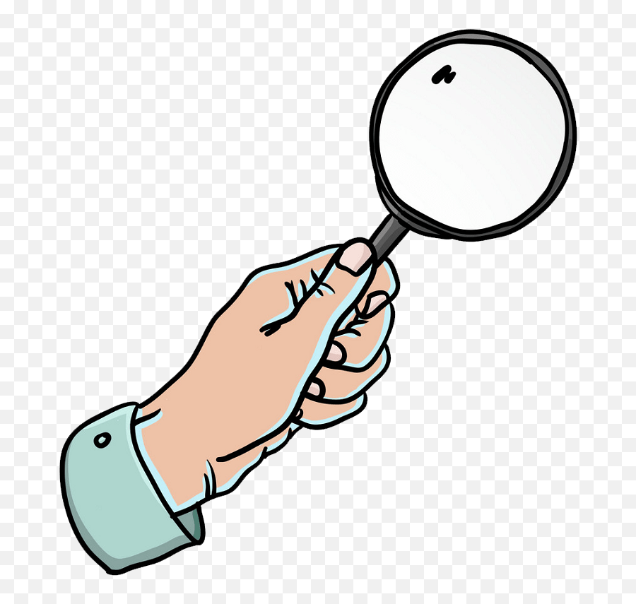 Man With Big Magnifying Glass Clipart - Clipart World Magnifying Glass Clipart With Hands Png,Magnifying Glass Clipart Transparent