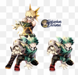 Download My Hero Academia Bakugou Fan Art - Full Size PNG Izuku Midoriya And
