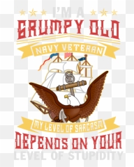 Im A Grumpy Old Navy Veteran My Level - Language png