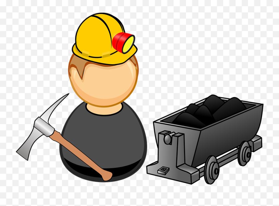 Coal Comic Characters Digging - Free Vector Graphic On Pixabay Miner Clipart Png,Coal Png