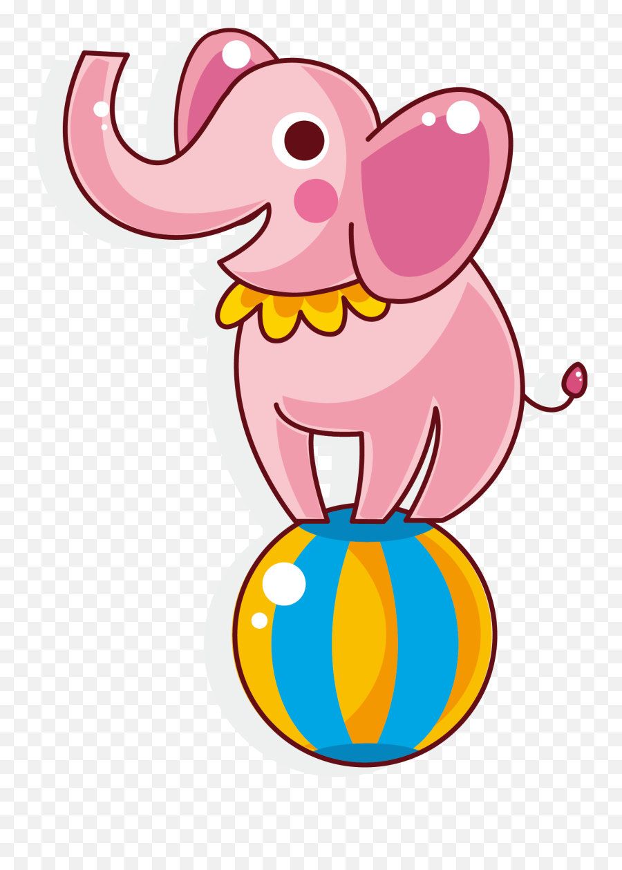Circus Elephant Clipart - Easy Circus Elephant Drawings Png,Circus Elephant Png