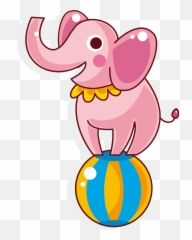 Circus Elephant Clipart - Easy Circus Elephant Drawings Png,Circus Elephant Png