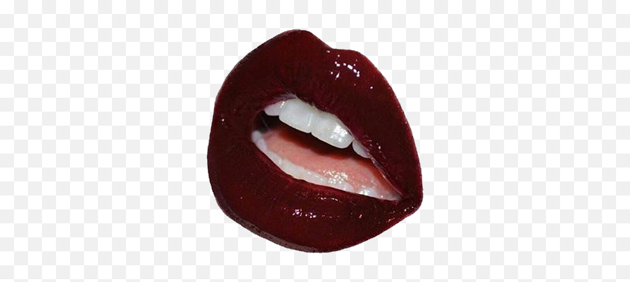 Red Lips Png - Aesthetic Dark Red Png,Lip Gloss Png