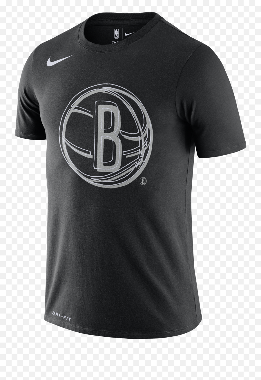 Nike Nba Brooklyn Nets Logo Dri - Short Sleeve Png,Nets Logo Png