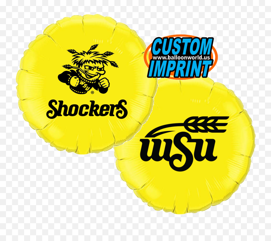 18 Wichita State Shockers Round Foil Balloon - Unpkg Wsu Wichita State Png,Wichita State University Logo