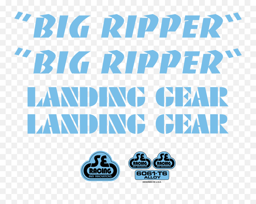 Big Ripper Decal Set U2013 Se Bikes - Se Big Ripper Sticker Kit Png,Allo Icon