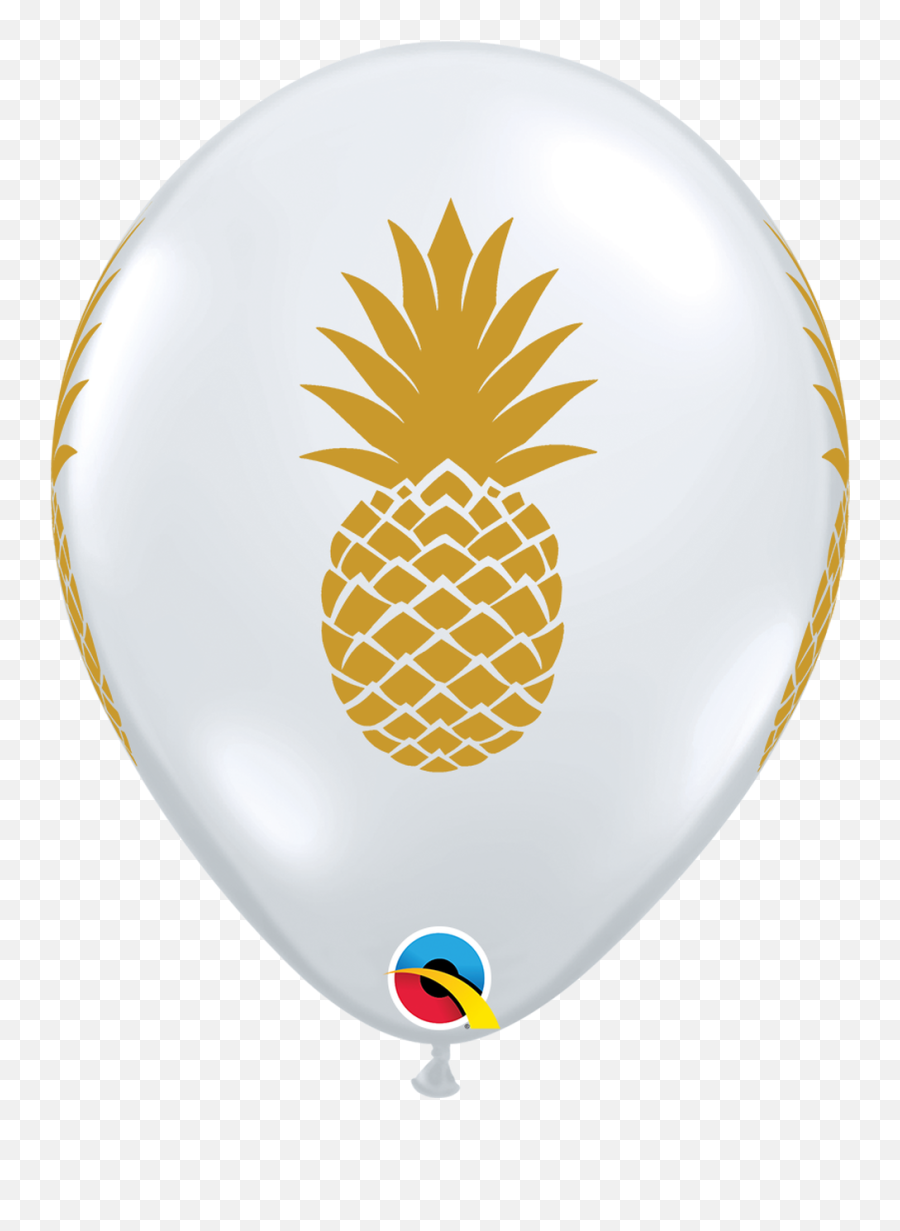 Pineapple Round Latex Balloon Png Transparent