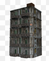 10 Low Poly Old Buildings - Transparent Old Building Png