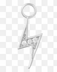 Icons Mini Lightning Bolt Earring Charms - Solid Png,Lightning Bolt Icon Png