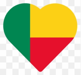 Vector Country Flag Of Benin - Heart World Flags Of png