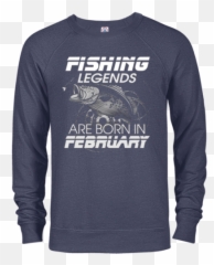 Gift Tee Shirt For The Fish Angler Born - Long Sleeve Png,Its My Ninth Birtday Emotion Icon Shirt