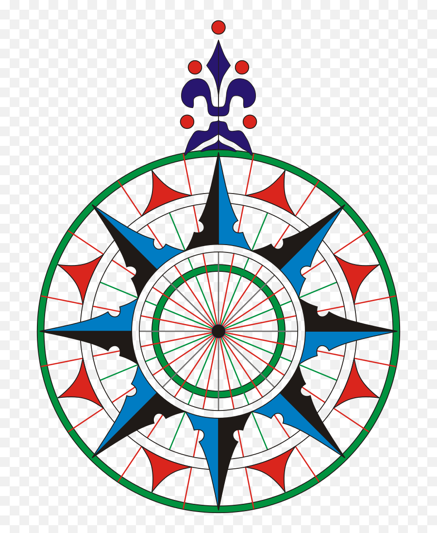 Filereinel Compass Rosesvg - Wikimedia Commons Clipartsco Round Rose Image Download Png,Compass Rose Icon