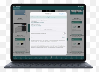 Sharing Goodreader Files Over A Local Wifi Network - Open Icloud Files In Goodreader Png,Local Network Icon