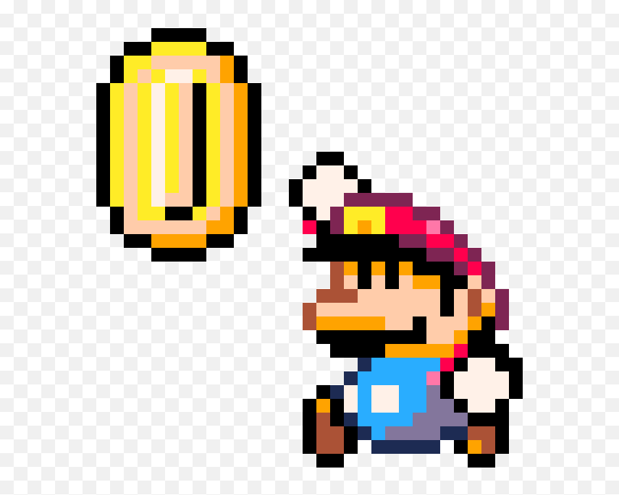 Nerdy Pixel Art Library - Pico8 Mario Coin Animation Png,Icon Pico