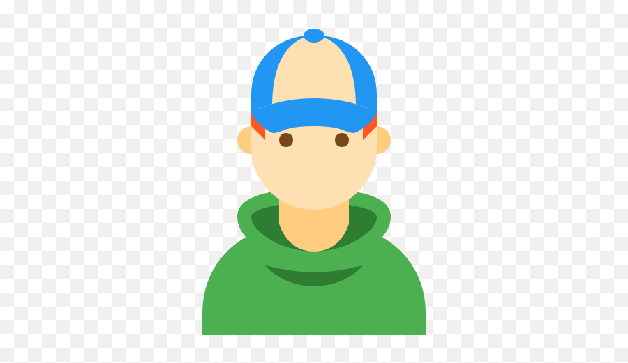 Teenager Male Skin Type 1 Icon In Color Style Png